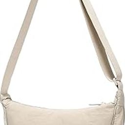 Travel Small Nylon Sling Half Moon Crescent Crossbody Purses Bag for Women Men Trendy-45
