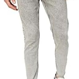 max Men's Carrot Fit Acid Washed Cotton Blend Jeans-picture-42
