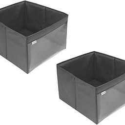 PrettyKrafts Storage Box Organizer, Toys Storage for kids, cloth organizer with front transparent_Black_2-image-6