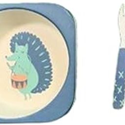 naughty burps Baby Bamboo Bowl Spoon Fork Set Dinner (3)-picture-20