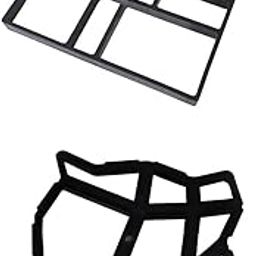 LOOM TREE 2X Home Garden DIY PVC Molded Paving Mold Pathmate Maker Mould Black | Decorative Stepping Stones-image-44