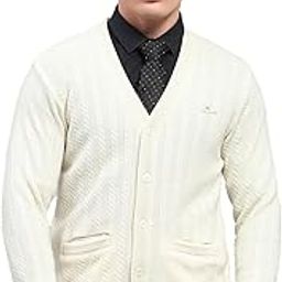 Mens Self Design V Neck Full Sleeve Cardigan (1239140FC)-23