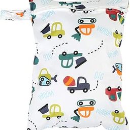 Cloth Diaper Wet Dry Bags Waterproof Reusable Cloth Nappy Storage Bag with Zipper for Travel, Beach Swimsuits Clothes(#1)-picture-53