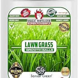 Sansar Green® Lawn Grass Growth Magic Balls Fertilizer for Maximising Growth in plants. (900 gm)-image-39