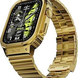 Fire-Boltt Maverick Smartwatch 51.308mm (2.02 inch) IPS Display, Luxury Stainless Steel Look, 320x385 Pixel Resolution, Bluetooth Calling, Voice Assistant (Gold)-picture-32