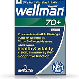 Wellman 70+ Multivitamin Tablets|Ginseng,Pumpkin Extract & Citrus Bioflavonoids|Supports Health & Vitality|Boosts Vision,Immune System & Cognitive Function|30 Veg Tablets, 60 grams-11