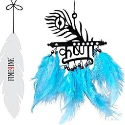 FINE9INE Krishna Car Dream Catcher with Paper Perfume | Rearview Mirror Decor with Long-Lasting Fragrance | Ideal for Car, Home, Office & Gifting-image-79