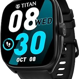 Titan Evolution Smart Watch, 1.85” AMOLED Display, 390 * 450 Pixel Resolution, SingleSync BT Calling, AI Voice Assistant, 100+ Sports Modes & Smartwatch Faces, Upto 7 Day Battery, IP68 (Black)-4