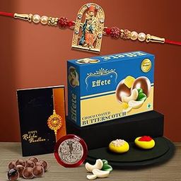 DeoDap Rakhi For Brother Set Of 1 with Silver Color Pooja Coin (K1_415_BS32)-image-33