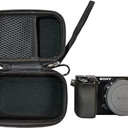 VERTUS® Carrying Case Storage Bag for Sony DSLR Alpha Nex-7 NEX-6 NEX-5 A6500 A6400 A6300 A6000 A5000 ILCE-6500 Digital Camera Travel Case Cover (Hard|Black)-1