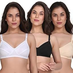 Women's Cotton Non-Padded Non-Wired Maternity Bra (Pack of 3)-picture-29