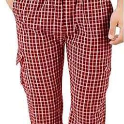 Men's Checked Print Cotton Capri (Assorted Mixed Colour)-6