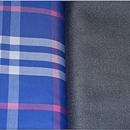 Men's Cotton Shirt And Poly Viscose Trouser Unstitched Fabric Set Combo Gift Pack(King dom, Free Size)-image-21