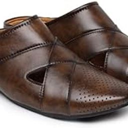 Summer Latest Urban Men's Shoes Luxury Synthetic Leather Mule Loafers Men's Shoes Handmade Ultra Premium Lightweighted Daily Easy Wear Open Back Half Cut Trending Classic Slip On Shoes for Men-image-55