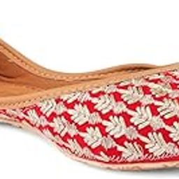 Women's Punjabi Leather Juti Mojari Ruby by DC-picture-26