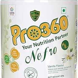 Pro360 Nefro HP 400g (fka Nephro) - Dialysis Care Nutritional Supplement Powder - High Protein Formula Enriched with L-Taurine, L-Carnitine for Kidney/Renal Health – No Added Sugar, Vanilla Flavour-23
