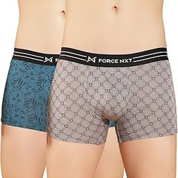 Ultrasoft Micromodal Four Way Stretch Mens Pack of 2 Printed Trunk Multicolour L-picture-3