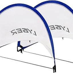 LYGER Quick Setup Pop Up Goal Pair Portable Soccer Goals with Carry Bag (110cm x 45cm, Medium)-picture-21