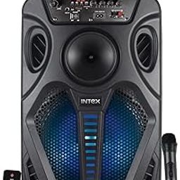 Intex Thriller 550 Bluetooth Trolley Speaker | 55W Powerful Sound with Wireless Karaoke Mic | LED Display & TWS Function | Remote & Bluetooth v5.0 | 12" Driver, Deep Bass Party Speaker (Black)-image-93