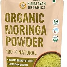 100% Organic Certified Moringa Powder - Natural Superfood with 120+ Nutrients, Antioxidants & Vitamins - Drumstick Leaf powder | Herbal Supplement I for Immunity, Digestion & Energy I Rich In Antioxidant & Protein - 200g-image-93