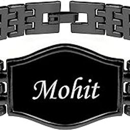 Mens Personalized Bracelet Style Chain Rakhi | With Name Customization | Combo For Brothers | Best Rakshabandhan Gift Set | For Bhaiyya, Bhai, etc-image-4