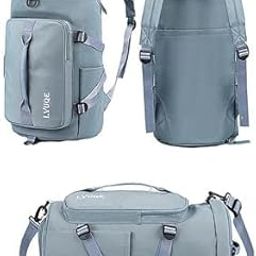 Sports Gym Bag with Wet Pocket & Shoes Compartment Unisex Waterproof Travel Duffel Bag Ladies Gym Bag Sports Duffle Backpack Large Gym Bag for Travel Yoga Hiking Campin-image-37