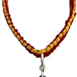 Jewellery 925 Sterling Silver Silver Tulsi Charm Lumba Moli Rakhi Bracelet for Bhabhi (Raksha Bandhan Rakhi for Bhabhi with Roli Chawal)-54