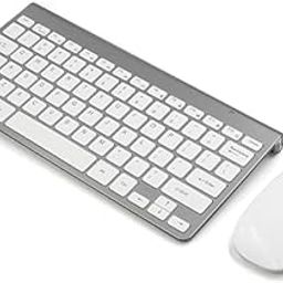 Bluetooth Keyboard and Mouse Compatible with, OMOTON Ultra-Slim Wireless Keyboard and Mouse Combo (White)-image-51