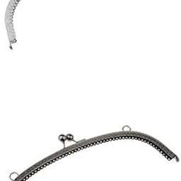 CLUB BOLLYWOOD LICHTS® Sew in Coin Bag Purse Metal Frame Handbag Clasp Fastening Silver+Black|Clothing, Shoes & Accessories | Womens Handbags & Bags | Handbag Accessories|1x Silver Purse Frame-image-65