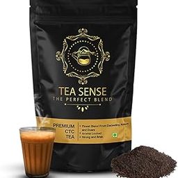 TEA SENSE Premium CTC Chai | 200 g |Assam Chai with Darjeeling Whole Leaves | Rich Flavour & Strong Milk Tea | Chaipatti, Tea Powder-image-30