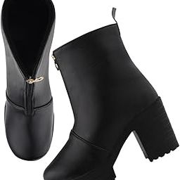 Latest and Stylish Stunning Block Heel Extra Cushion Inner Sole Boots with Zip Look for Womens and Girls-image-21