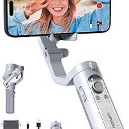 hohem iSteady XE Gimbal Stabilizer for Smartphone, 3-Axis Phone Gimbal, Ultra-Light Foldable for Android & iPhone 14 Pro Max, One-Key Inception, for Video Recording (Without Fill Light), Grey-22