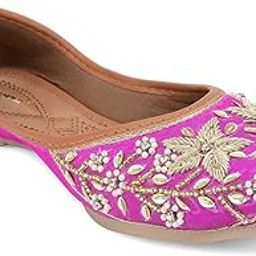 Women Ethnic Footwear Mojari/Punjabi Jutti- Dabka Work-image-101