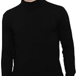Men's Acrylic Regular Fit High Neck Turtleneck Casual Cardigan Sweater - Full Sleeve Winter Wear, Solid Color-image-20