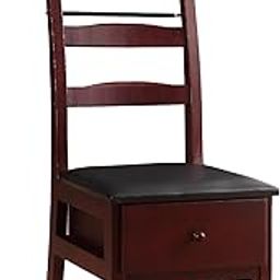 Proman Products - Manchester Chair Valet, Office Chair with Hanger & Valet, Accessory & Clothes Organizer (Mahogany)-image-1