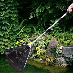 Telescopic Fishing net and Pool Skimmer Net with Extendable Pole, Professional Swimming Pool Cleaning Tool and catching Fishes-15