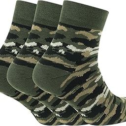 Men's Indian Army Organic Cotton Ankle Length Socks Combo (Olive Green, Free Size)-image-6