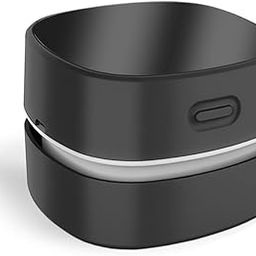 ODISTAR Desktop Vacuum cleaner,Mini table dust sweeper Energy Saving,High endurance up to 400 mins,Cordless&360º Rotatable Design for Cleaning Hairs,Crumbs,Computer Keyboard of gifts for kids (black)-4