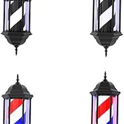 Bnf® Barber Pole Light Classic Illuminated Light Wall Lamp for Hair Salon Outdoor 55PCA black white strip Health & Beauty | Salon & Spa Equipment | Salon & Spa Supplies-image-42