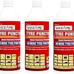VIZZARD Tyre Puncture Sealant for Tubeless Tyres, Anti-Puncture Protection For Bike Pack of 3-image-90