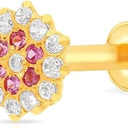 Yellow Gold Nose Pin for Women 22 k | 22k BIS Hallmark (916) Nose Stud for Women and Girls with Piercing-51