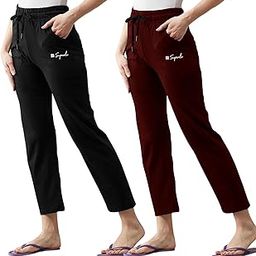 Cotton Style Pyjamas for Women Combo l Stylish Side 2 Pockets l Gym Wear l Comfortable Track Pant-image-87