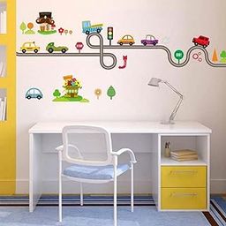 JAAMSO ROYALS Road and Cars Large and The Transports Wall Sticker (30CM x 90CM)-image-13