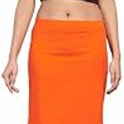 Orange Cotton Lycra D'coat with Adjustable Waist-40