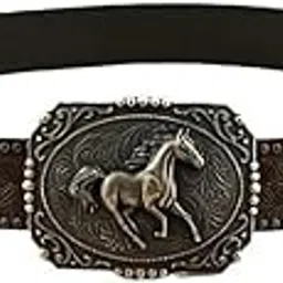 mastyle Horse Body Large Plate Buckle Belt – Embossed Rivet Design For Men And Women-picture-35