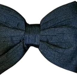 Golden Tails Black Silk Bow Tie for Dogs and Cats Free Size Adjustable Strap Bow Tie for All Breeds-image-15