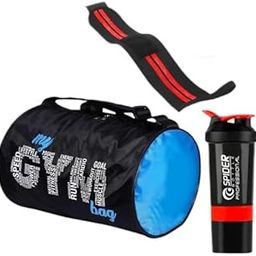 Gym Essentials Combo: Stylish My Gym Bag, 500ml Shaker Bottle, and Wrist Support Band | Protein Shaker | Wrist Band | Gym Bag | Shaker (Red)-image-5