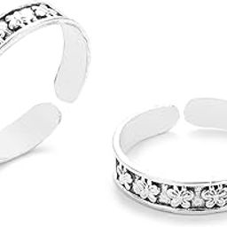925 Oxidized Silver Glossy Finished Toe Ring for Girls & Women - 4.5 Grams-image-62