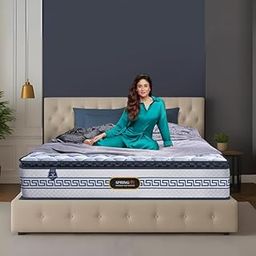 Springfit Flow Mattress with Aerosleep Memory & Dura Dense Foam & Pocket Spring | 8 Inches King Size (78x72x8) | Soft | CertiPUR-US & Certiguard Technology-image-49