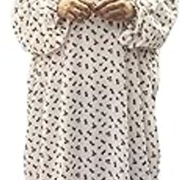 Belladona islamic prayer dress - white red design print-image-24